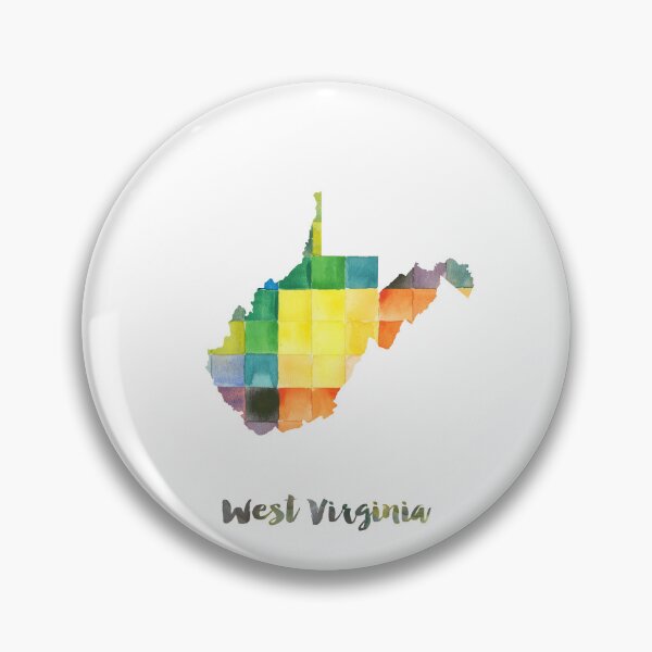 Artikelvorschau, West Virginia Watercolor Map Painting entworfen und verkauft von InkistPrints.