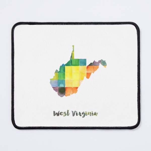 Item preview, West Virginia Watercolor Map Painting designed and sold by InkistPrints.
