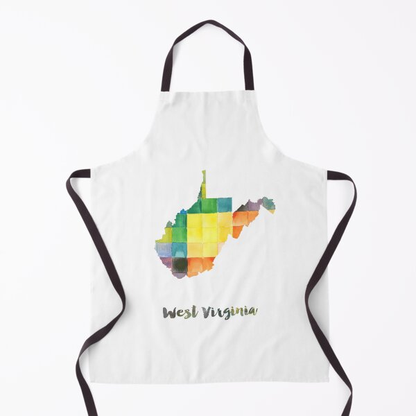 Item preview, West Virginia Watercolor Map Painting designed and sold by InkistPrints.