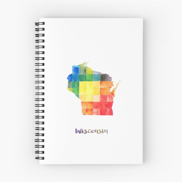 Item preview, Wisconsin Watercolor Map Painting designed and sold by InkistPrints.