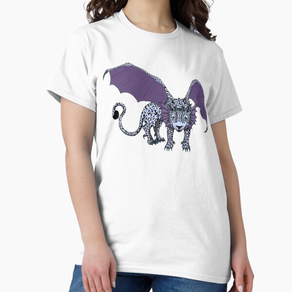 Snow Leopard Dragon Classic T-Shirt