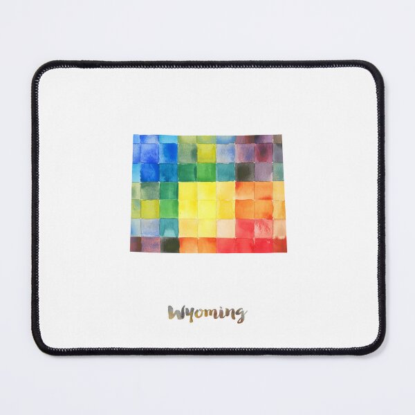 Item preview, Wyoming Watercolor Map Painting designed and sold by InkistPrints.
