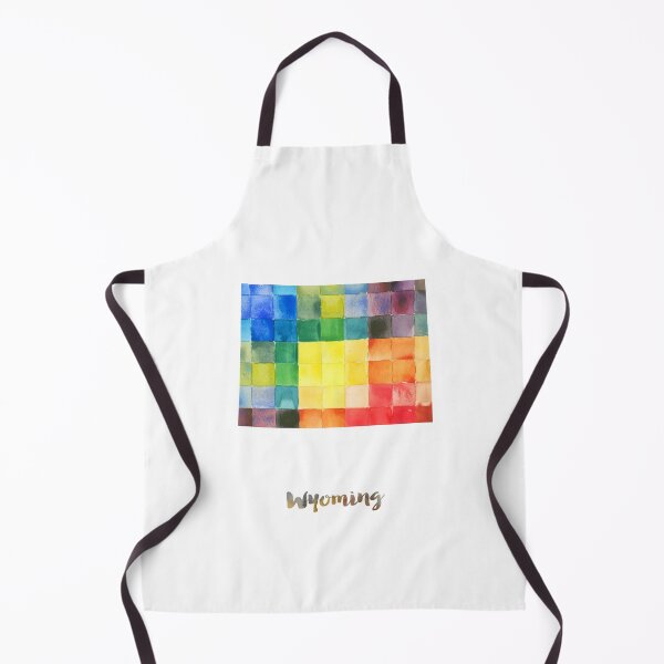 Item preview, Wyoming Watercolor Map Painting designed and sold by InkistPrints.