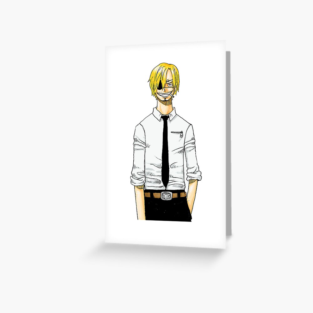 "Chainsaw man x One Piece Sanji as Denji" Greeting Card for Sale by OnePieceArt Redbubble