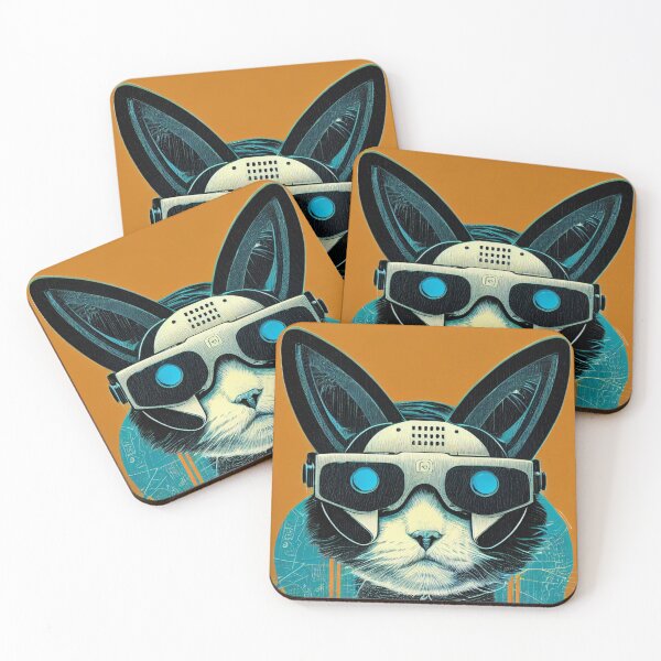 Item preview, Cyberpunk Cat with VR Headset 2 designed and sold by Fitainment.