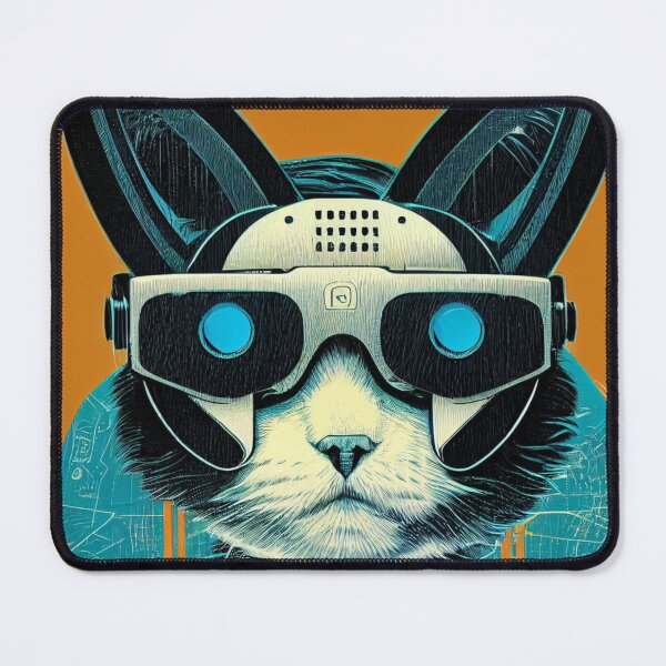 Item preview, Cyberpunk Cat with VR Headset 2 designed and sold by Fitainment.