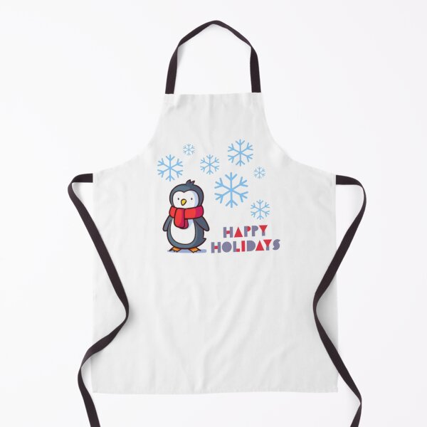 Item preview, Penguin with scarf - Happy Holidays - Feliz Fiestas designed and sold by MoshisooPrint.