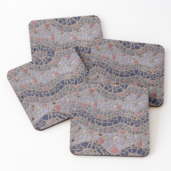 Item preview, Mosaic Wave Pattern Original Pink & Blue designed and sold by Kella Hanna-Wayne.