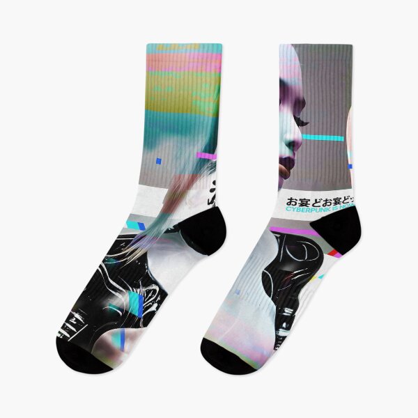 Item preview, Cyborg Girl glitch edition design - modern cyberpunk digital art designed and sold by ai-mnesia.