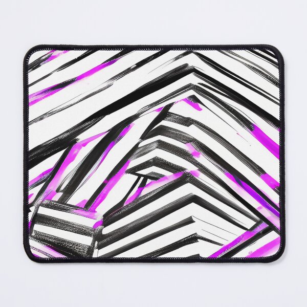 Item preview, Hot Pink and Black Abstract Angular Triangular Design designed and sold by deniselynnimage.