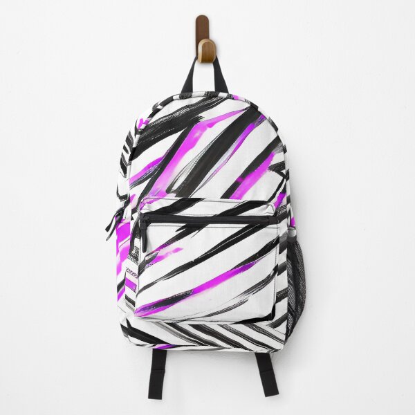Item preview, Hot Pink and Black Abstract Angular Triangular Design designed and sold by deniselynnimage.