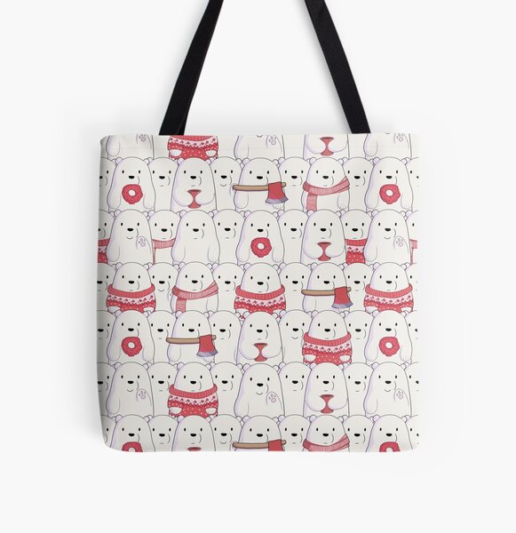 Ice Bear's sweater weather All Over Print Tote Bag