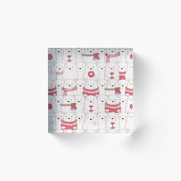 Ice Bear's sweater weather Acrylic Block