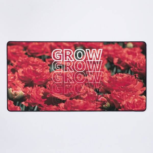 Item preview, GROW (above) - Bold, Red Field of Flowers designed and sold by AliceSLee.