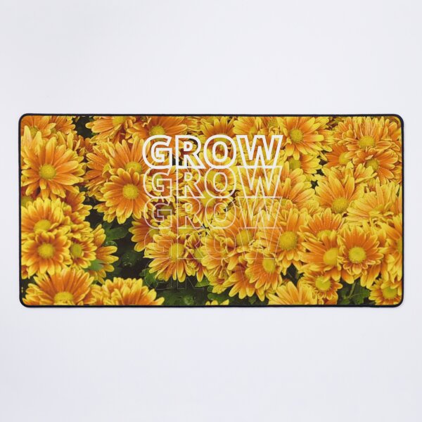 Item preview, GROW (above) - Warm Sunny Vintage Yellow Flowers designed and sold by AliceSLee.