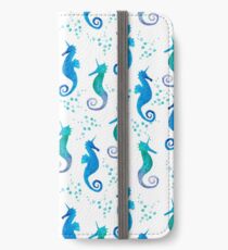 Unicorn seahorse pattern iPhone Wallet/Case/Skin