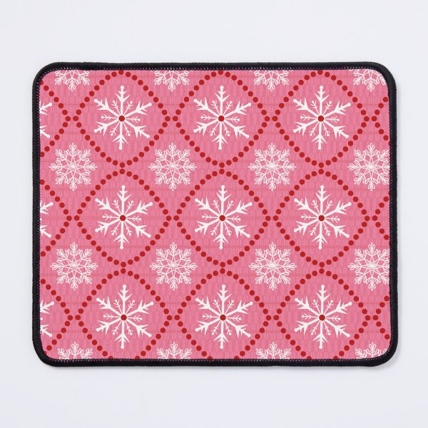 Item preview, Snowflakes on Pink Seamless Pattern designed and sold by Cedarrue.