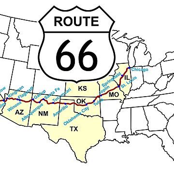 Artwork thumbnail, Route 66 by Carol and Mike Werner