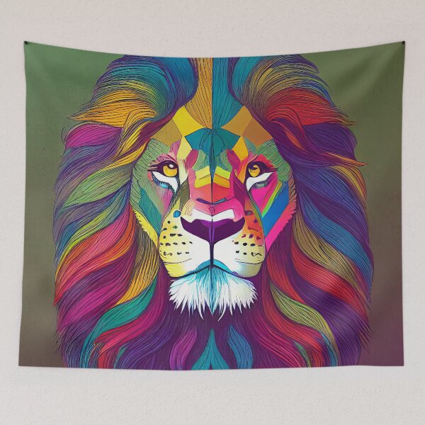 Item preview, Rainbow Lion designed and sold by MorningPanda.