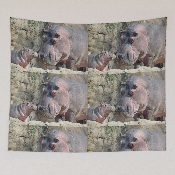 Item preview, Fritz and Tucker the Hippos at the Cincinnati Zoo designed and sold by Zoo and Nature Photography by Karie.