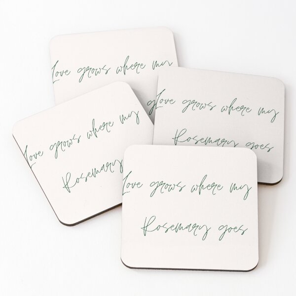 Item preview, Love Grows Where My Rosemary Grows designed and sold by cedarsnerdshop.