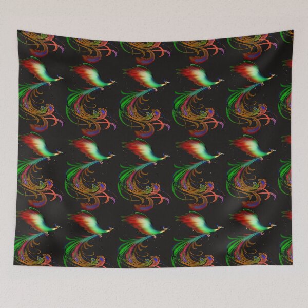 Item preview, RAINBOW PHOENIX FLYING FROM THE ASHES designed and sold by sailorsam1805.