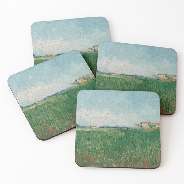 Item preview, field with poppies van gogh designed and sold by swagnstickers.