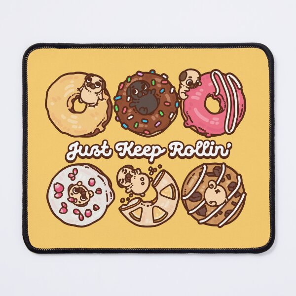 Item preview, Just Keep Rollin' designed and sold by Puglie Pug.