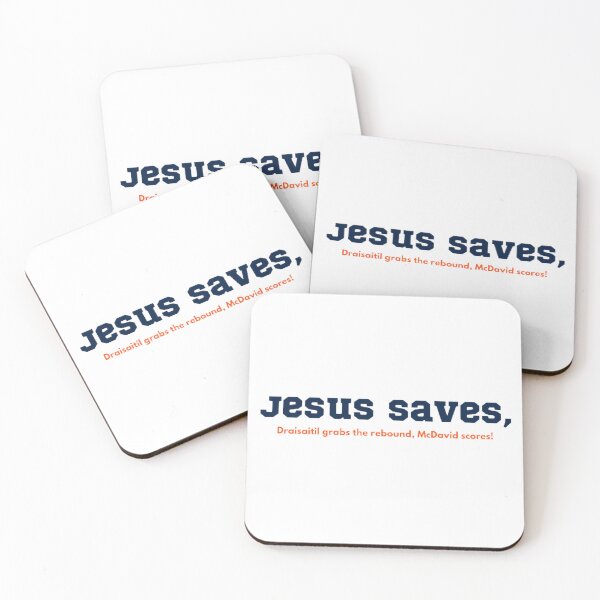 Item preview, Jesus Saves, McDavid Scores! designed and sold by BradburyWorx.