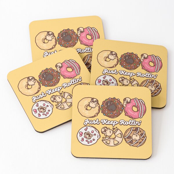 Item preview, Just Keep Rollin' designed and sold by Puglie Pug.