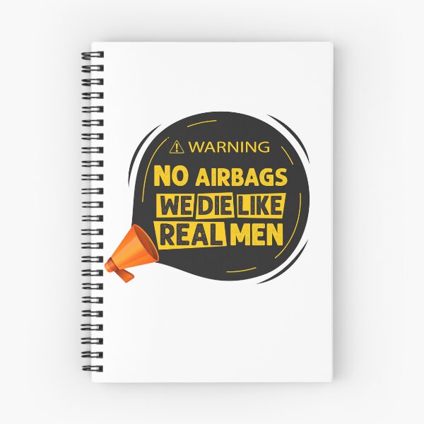 Item preview, WARNING No AirBags we die like real men  designed and sold by hayatdesign.