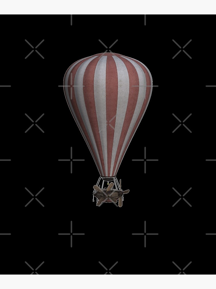 Steampunk Hot Air Balloon Airship Print by thespottydogg