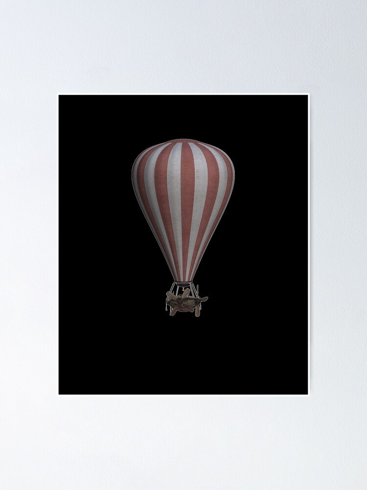 Alternate view of Steampunk Hot Air Balloon Airship Print Poster