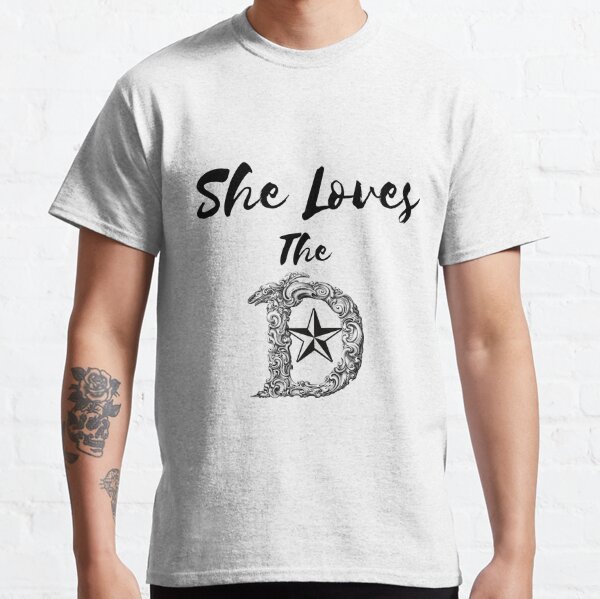 She Loves The D Dallas Cowboys Vintage Tee, Women's Dallas Cowboys