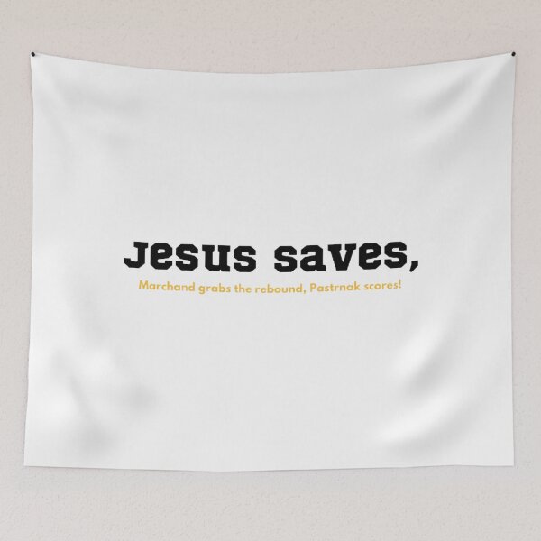 Item preview, Jesus Saves, Pastrnak Scores! designed and sold by BradburyWorx.