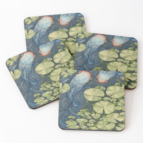 Item preview, two fish and lilypads designed and sold by Jessica Gadra.
