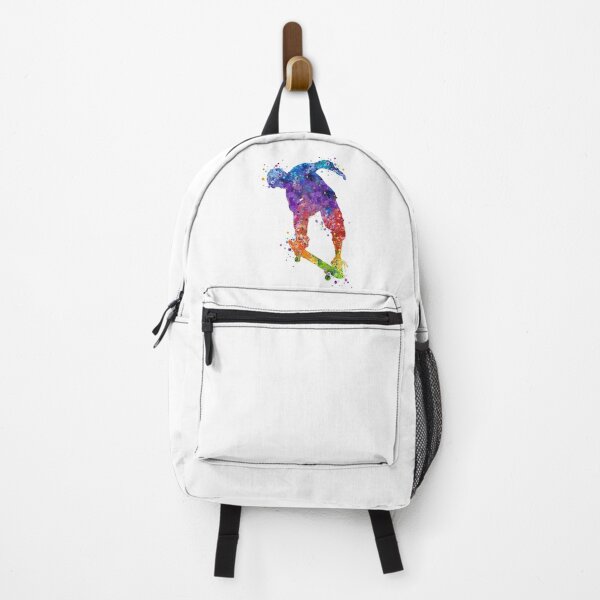 Item preview, Skater Boy Nose Grab Trick Watercolor Silhouette designed and sold by LotusGifts.