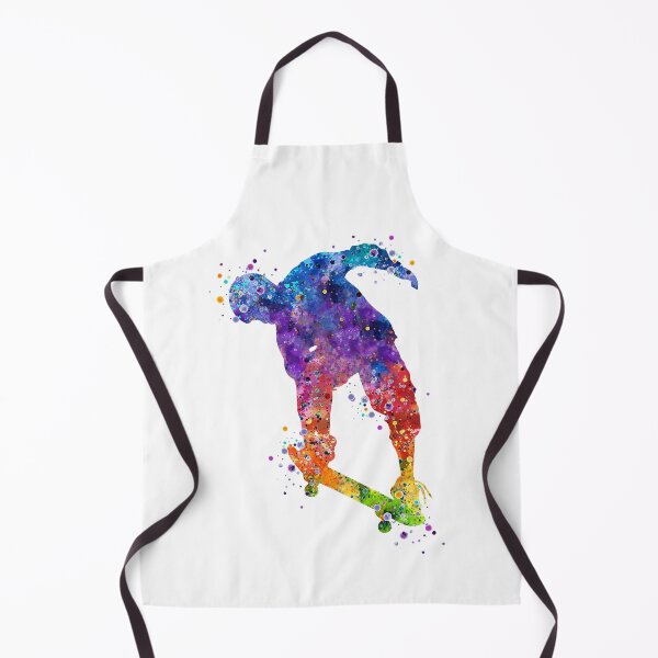 Item preview, Skater Boy Nose Grab Trick Watercolor Silhouette designed and sold by LotusGifts.