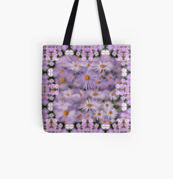 Purple daisies All Over Print Tote Bag