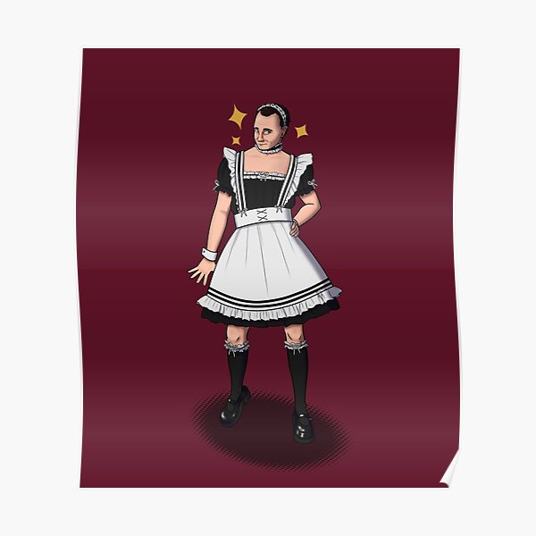 "Peter Venkman in Maid Outfit Bill Murray Ghostbusters " Poster for