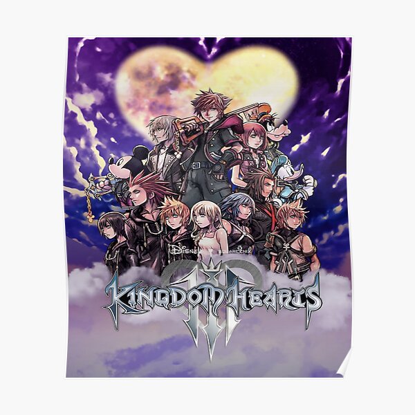 "kingdom hearts kh3 character art" Poster for Sale by romepleione
