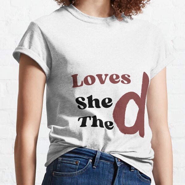 TeeShirtPalace | Baseball She Loves The D Los Angeles T-Shirt