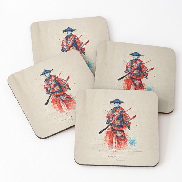 Item preview, Traditional Japanese Art Samurai Warrior with Katana in Hand designed and sold by Valro.