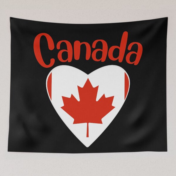 Item preview, Canada Flag In Heart designed and sold by taniastyle.