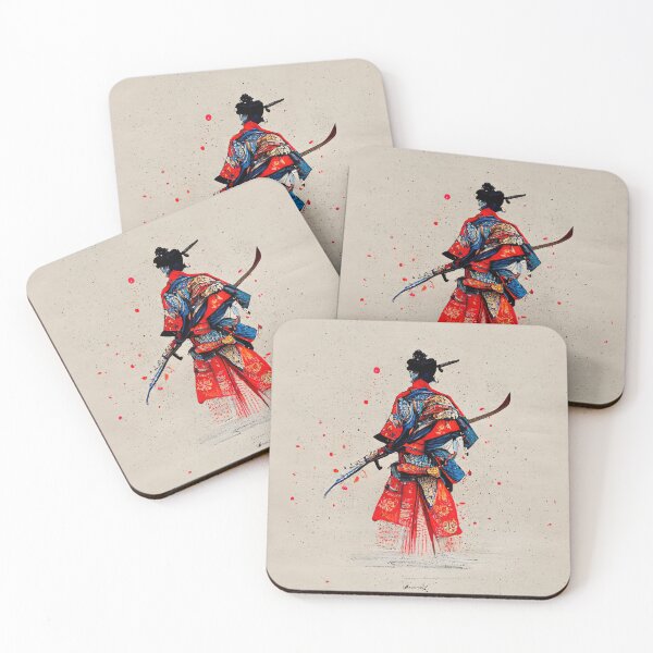 Item preview, Traditional Japanese Samurai Warrior with Katana in Hand designed and sold by Valro.