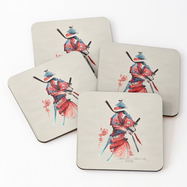 Item preview, Traditional Japanese Samurai Warrior with Katana in Hand designed and sold by Valro.