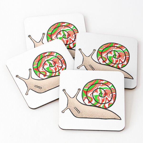 Item preview, Christmas Snail Red and Green Shell designed and sold by Julie Erin Designs.