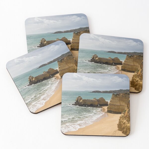 Item preview, Sun and Clouds and Rough Landforms at a Beach in Algarve Portugal designed and sold by Georgia Mizuleva.