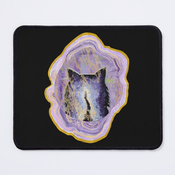 Item preview, Purple Cat Geode designed and sold by DaughertyDraws.
