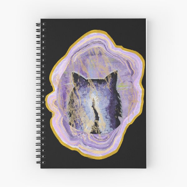 Artikelvorschau, Lila Katze Geode entworfen und verkauft von DaughertyDraws.